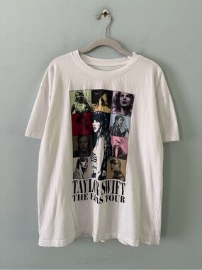 Taylor Swift The Eras Tour Official Short Sleeve White Concert T-Shirt